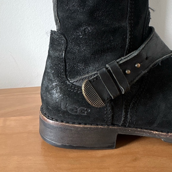 UGG 1007671 Black Dayle Tall Boots Size 8 - Picture 3 of 12